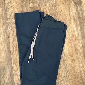Blue gray FIGS scrub Pants with Drawstring